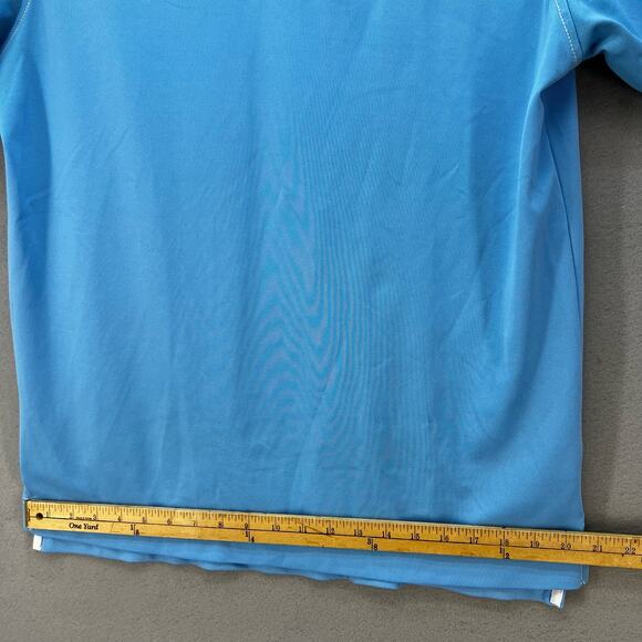 FootJoy Golf Polo Shirt Men's Size M Sky Blue Athletic Fit Menasha Athlesiure - Picture 12 of 12